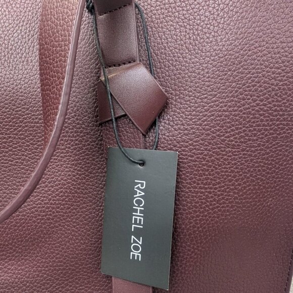 Rachel Zoe Burgundy tote shoulder bag minimalist large spacious versatile - Picture 9 of 15
